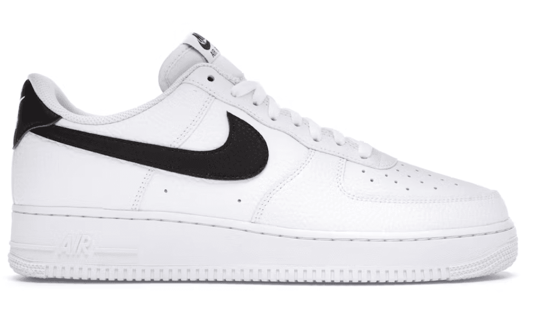 Nike Air Force 1 Low '07 White Black Pebbled Leather